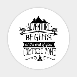 Adventure begins at the end Magnet